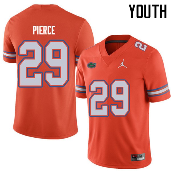 Jordan Brand Youth #29 Dameon Pierce Florida Gators College Football Jerseys Orange